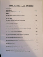 Restaurace Jindice menu