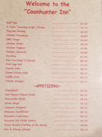 Hunters Den menu