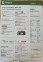 Famoso Neapolitan Pizzeria menu