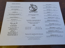 Sun Of Wolf menu