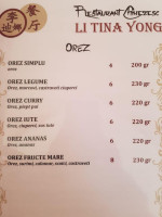 Li Tina Yong menu