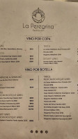 La Peregrina menu