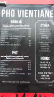 Pho Vientiane menu