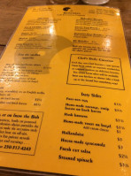 Bohemian Cafe & Catering Co. menu