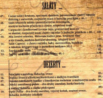 Motorest Stará Pošta menu