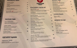 Tomtom Kebap menu