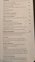 Jacobs Co. Steakhouse menu