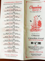 Channing Restaurant menu