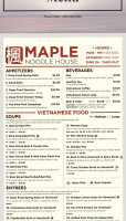 Pho Maple Noodle inside