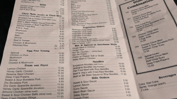 Dover Chinese Food menu