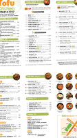 Tofu Kitchen Johns Creek menu