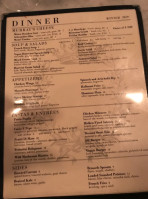 Queen's Room menu