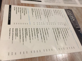 Italian Table menu