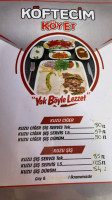 Köftecim Köyet menu