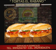 Tortas El Rabano food