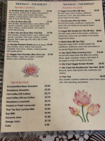 Van Hanh Vegetarian menu