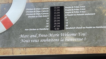 Marcs Fried Clams menu