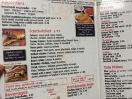 Sophie's Cuban Cuisine menu