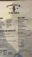 Chris Rock Tavern menu