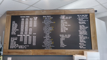 Primo Espresso menu