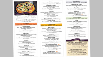 Lionsgate Pizza menu