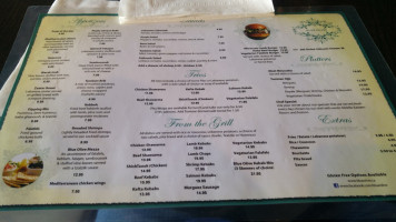 Blue Olive Restaurant menu