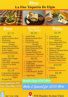 La Flor Taco Grill food