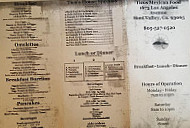 Ticos Mexican Food menu