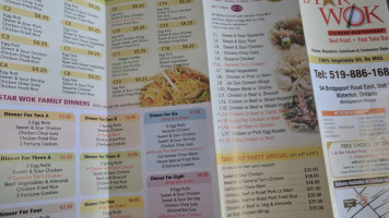 Star Wok menu