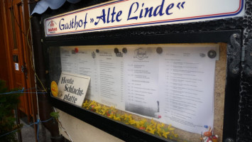 Alte Linde menu