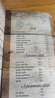 Sástó Étterem menu