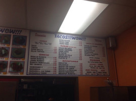 Tacos Wow menu