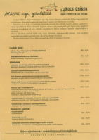 Kocsi Csárda menu