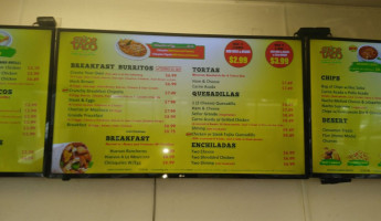 Tacos El Paisa menu