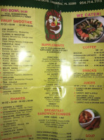 Smoothie Jungle (tamarac) menu