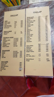 Sali Pizzéria menu