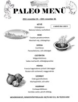 Sport Vendéglő menu