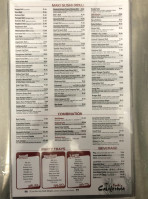 Sushi California menu