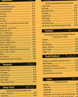 Kabuki Sushi menu