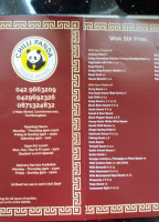 Chilli Panda menu