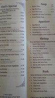 Asia Kitchen menu