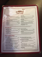 '49er Saloon menu