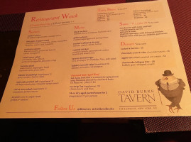 Tavern 62 by David Burke menu