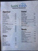 Sushi Fresh menu