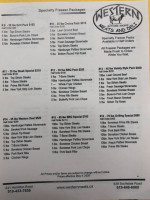 Western Meats And Deli menu