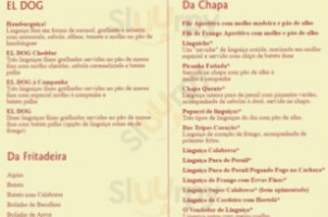 Enchendo Linguiça menu