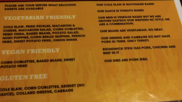 Bobbee Os Bbq menu