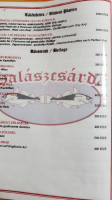 Kalocsai Halászcsárda menu