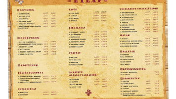 Gecco Mexican menu