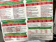 Camy's Pizza menu